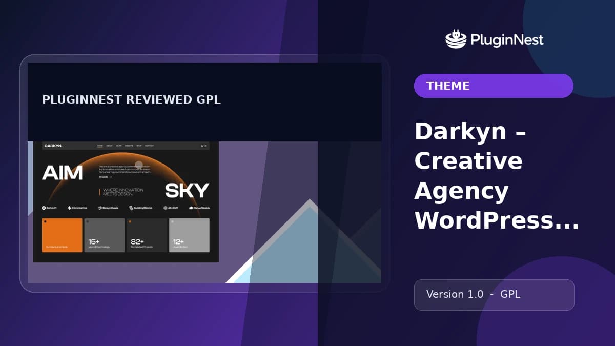 Darkyn – Creative Agency WordPress Theme product cover
