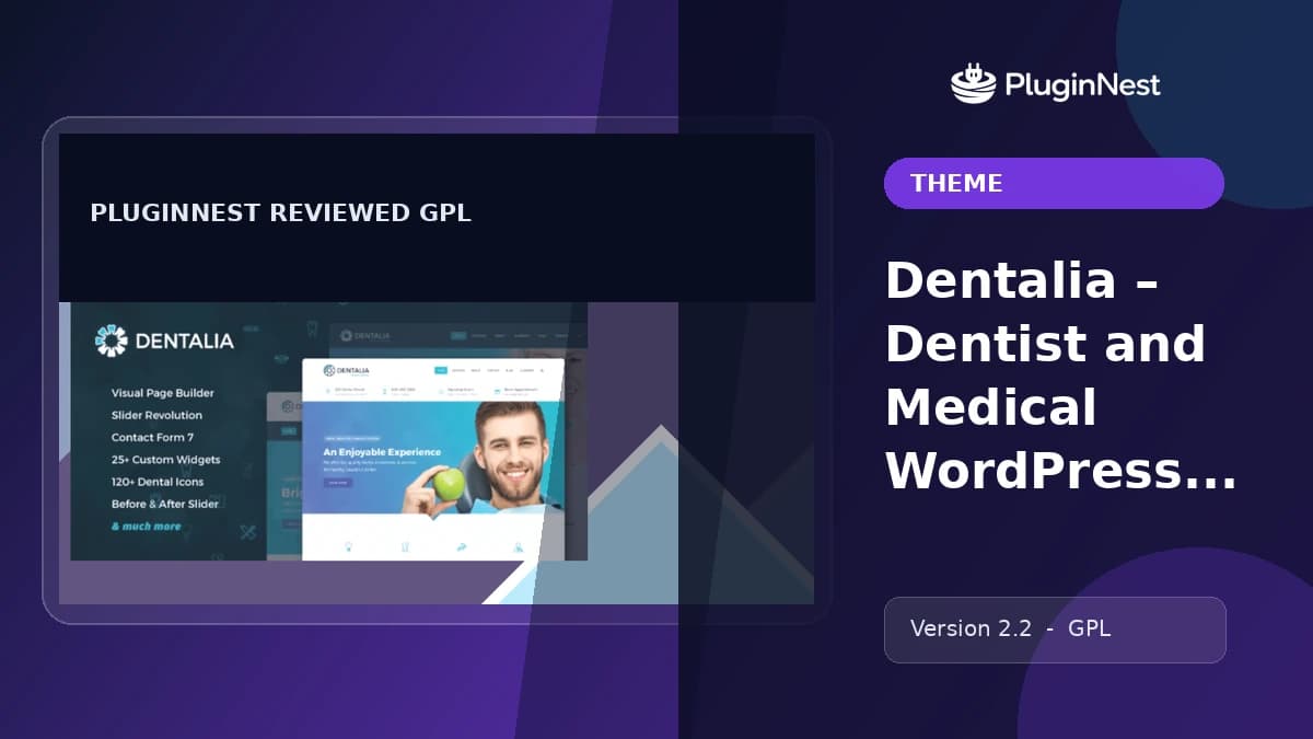Dentalia – Dentist and Medical WordPress Theme product cover