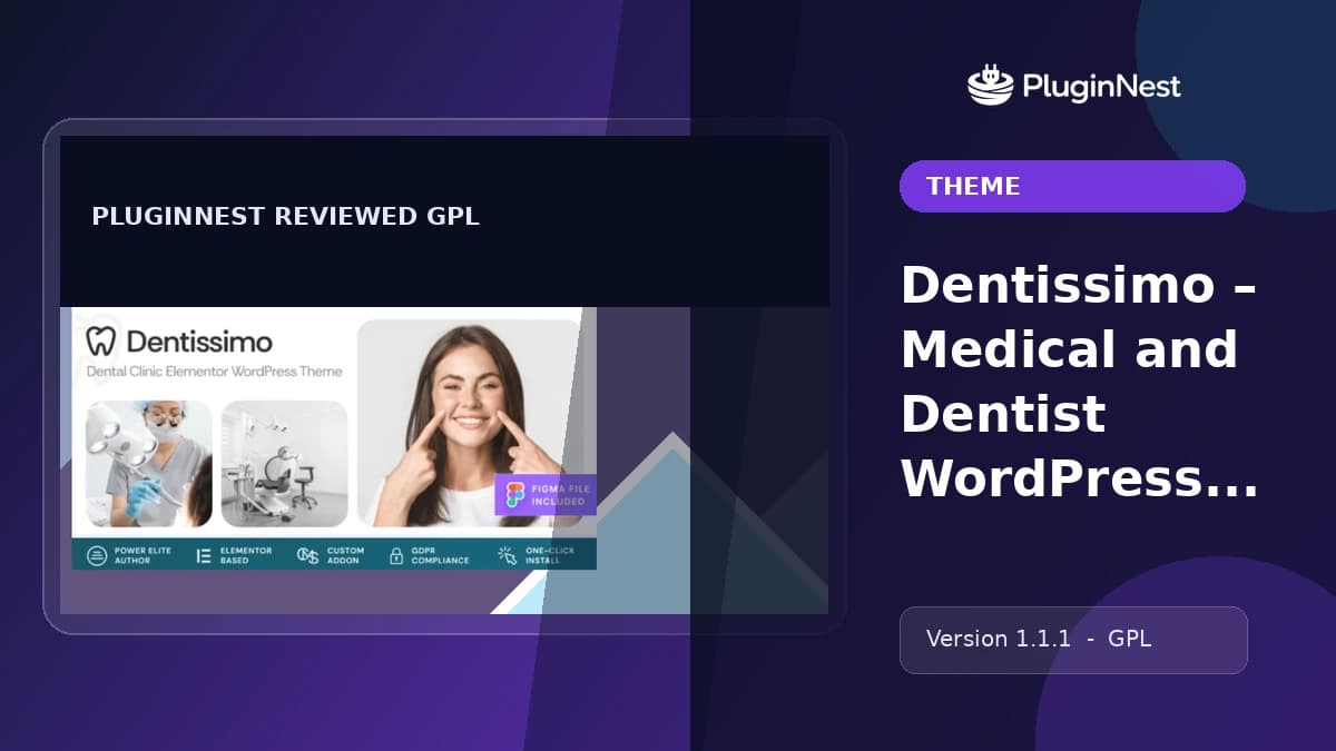 Dentissimo – Medical and Dentist WordPress Theme product cover