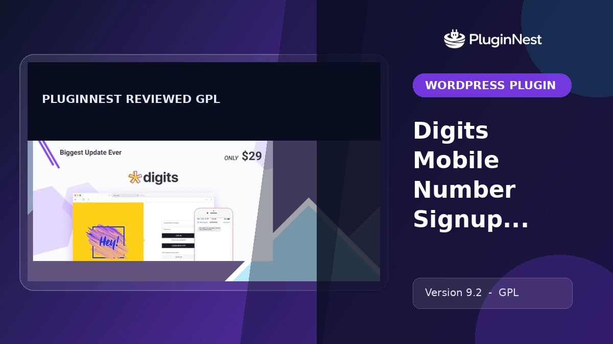 Digits Mobile Number Signup and Login product cover