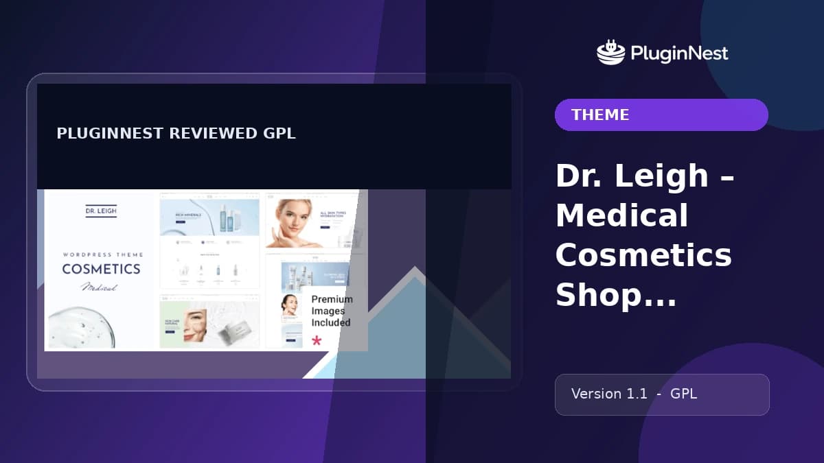 Dr. Leigh – Medical Cosmetics Shop Theme product cover