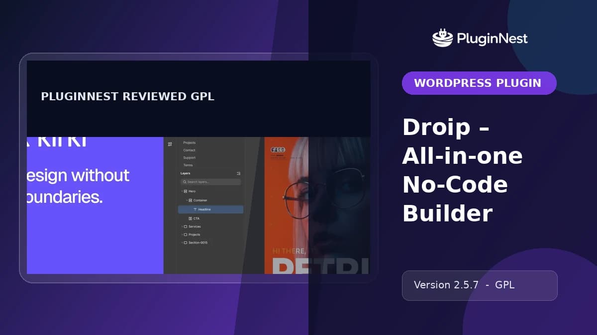 Droip – All-in-one No-Code Builder product cover
