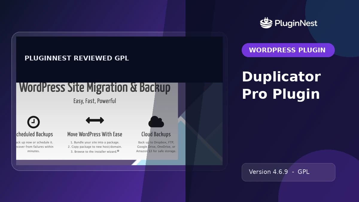 Duplicator Pro Plugin product cover