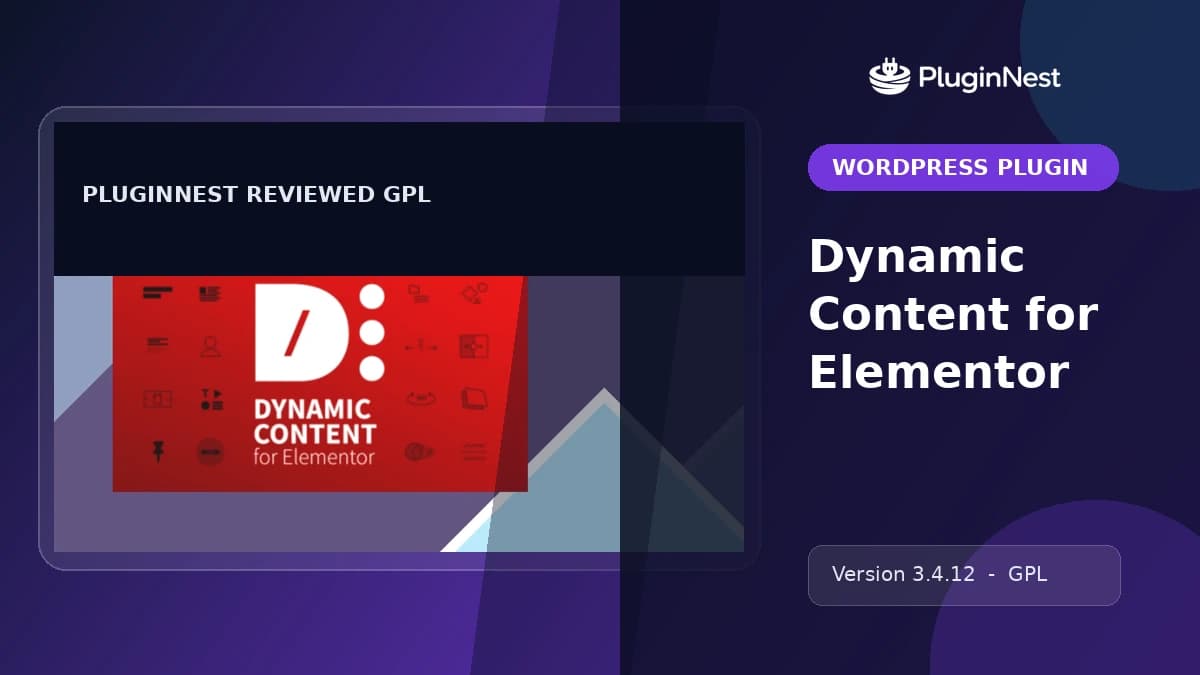 Dynamic Content for Elementor product cover