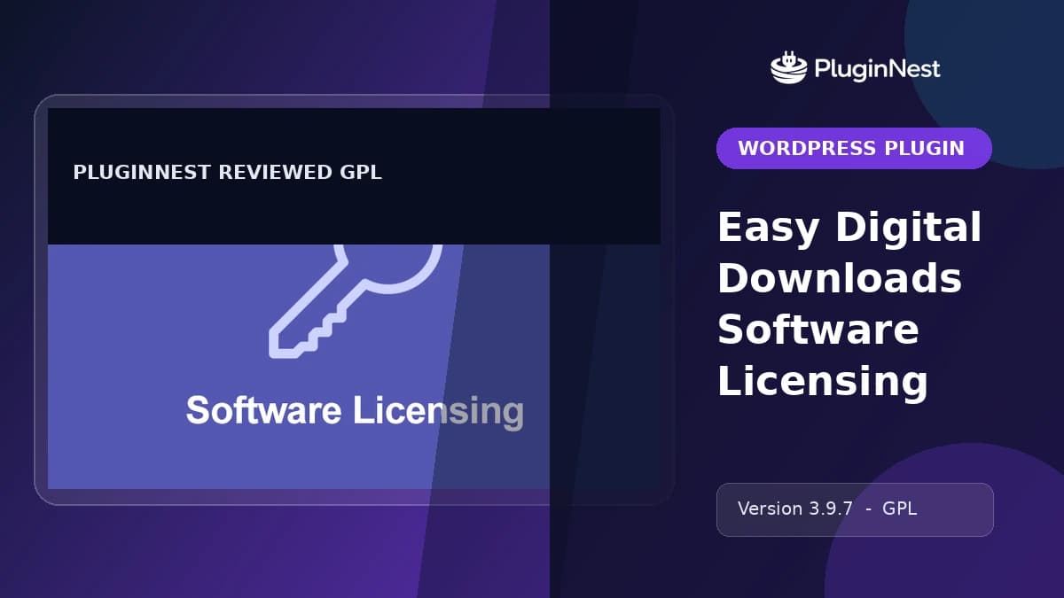 Easy Digital Downloads Software Licensing product cover