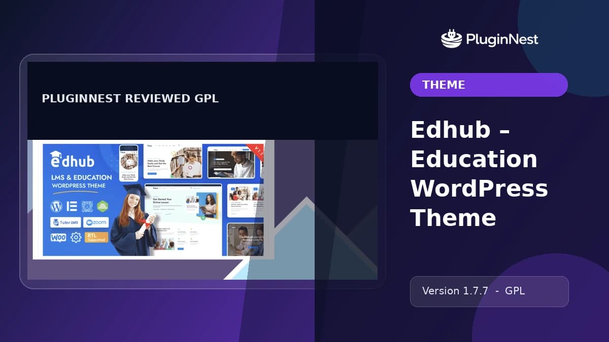 Edhub – Education WordPress Theme product cover