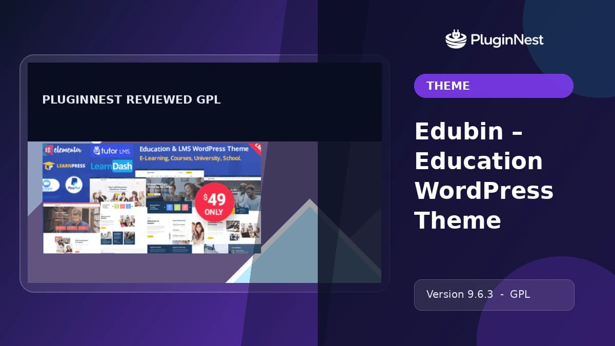 Edubin – Education WordPress Theme product cover