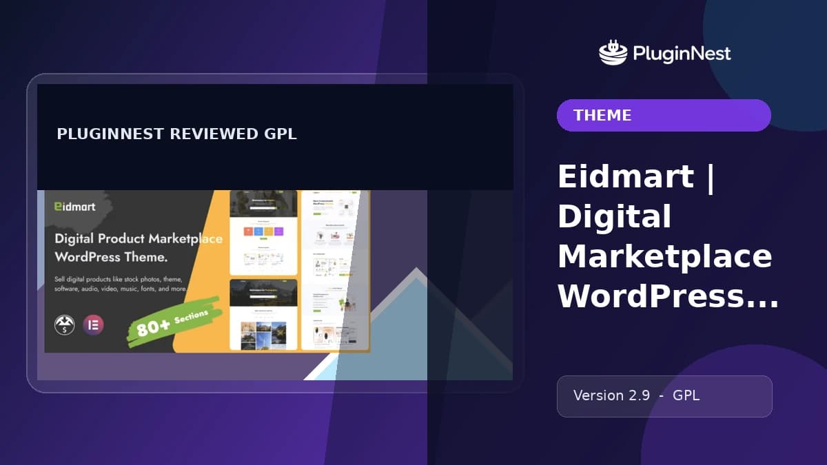 Eidmart | Digital Marketplace WordPress Theme product cover