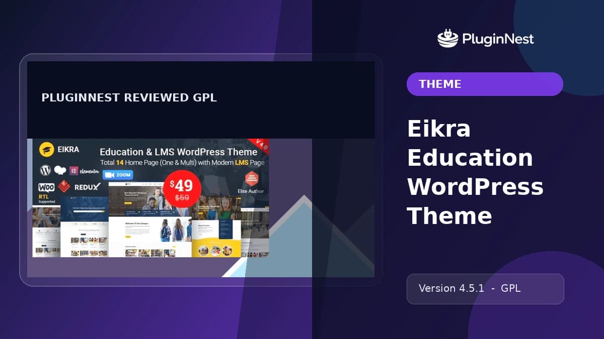 Eikra Education WordPress Theme product cover