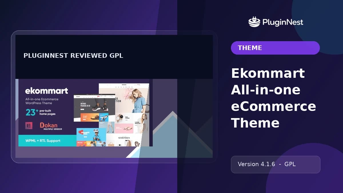 Ekommart All-in-one eCommerce Theme product cover