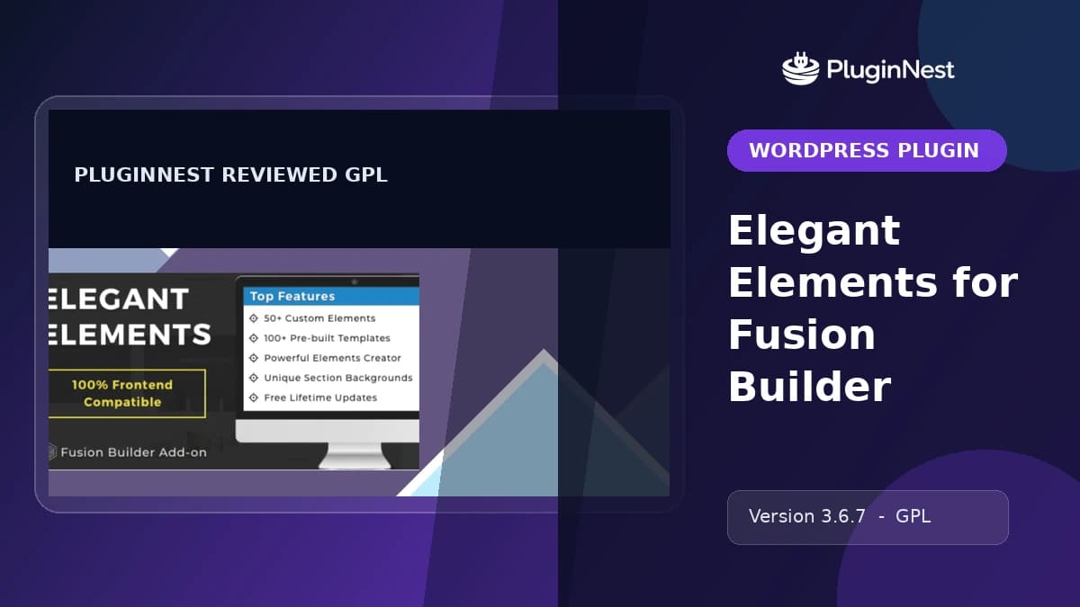 Elegant Elements for Fusion Builder product cover