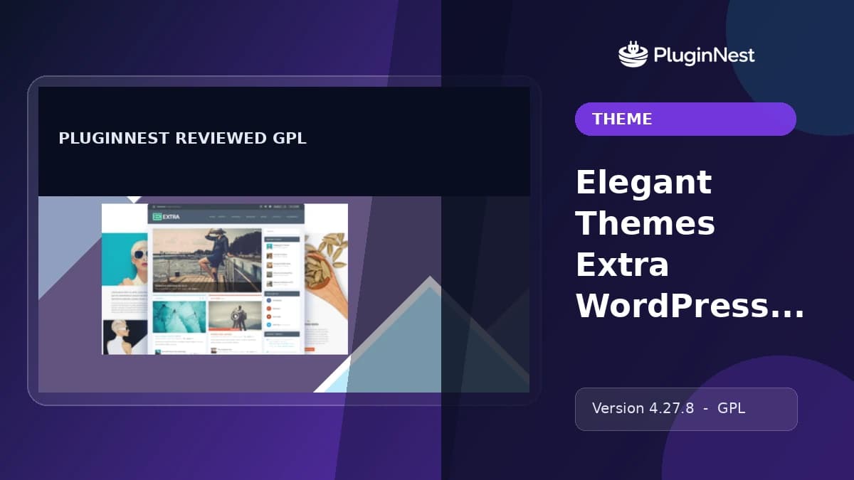 Elegant Themes Extra WordPress Theme product cover