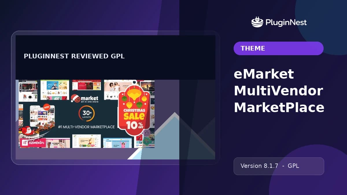 eMarket MultiVendor MarketPlace product cover