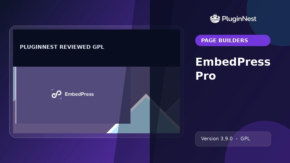 EmbedPress Pro product cover