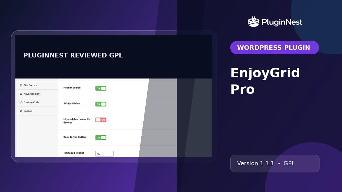 EnjoyGrid Pro product cover