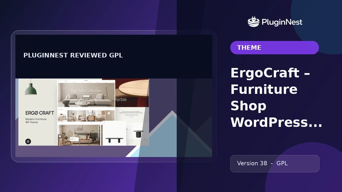 ErgoCraft – Furniture Shop WordPress Theme product cover