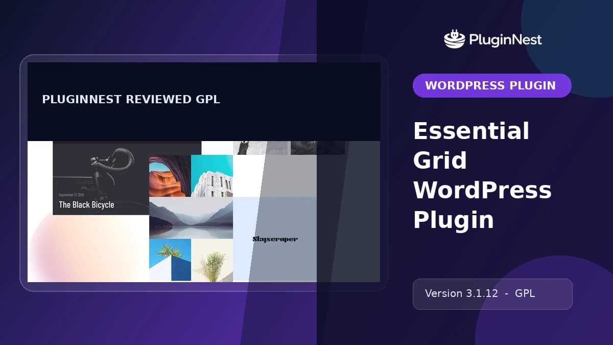 Essential Grid WordPress Plugin product cover
