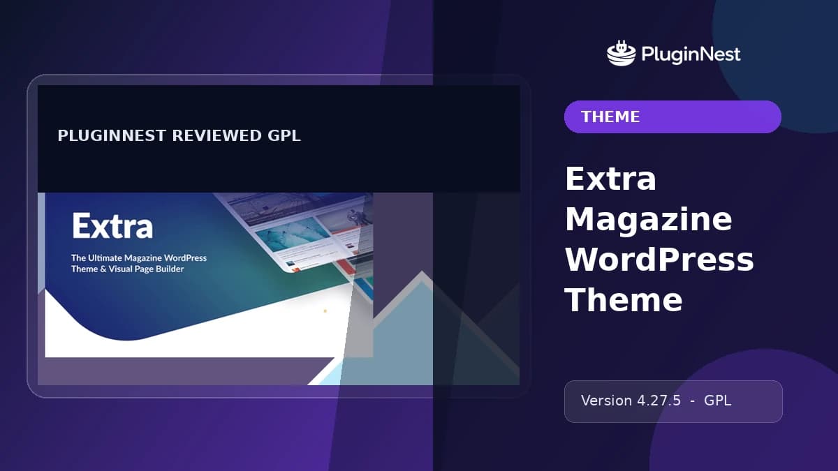 Extra Magazine WordPress Theme product cover