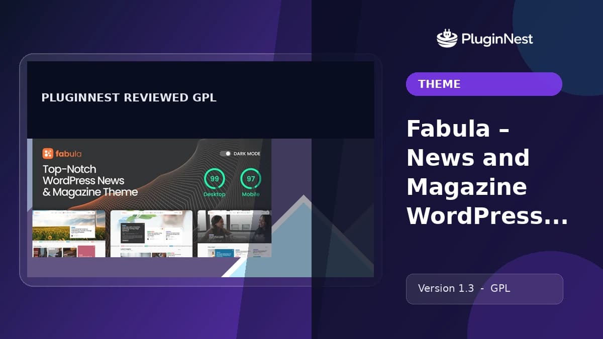 Fabula – News and Magazine WordPress Theme product cover