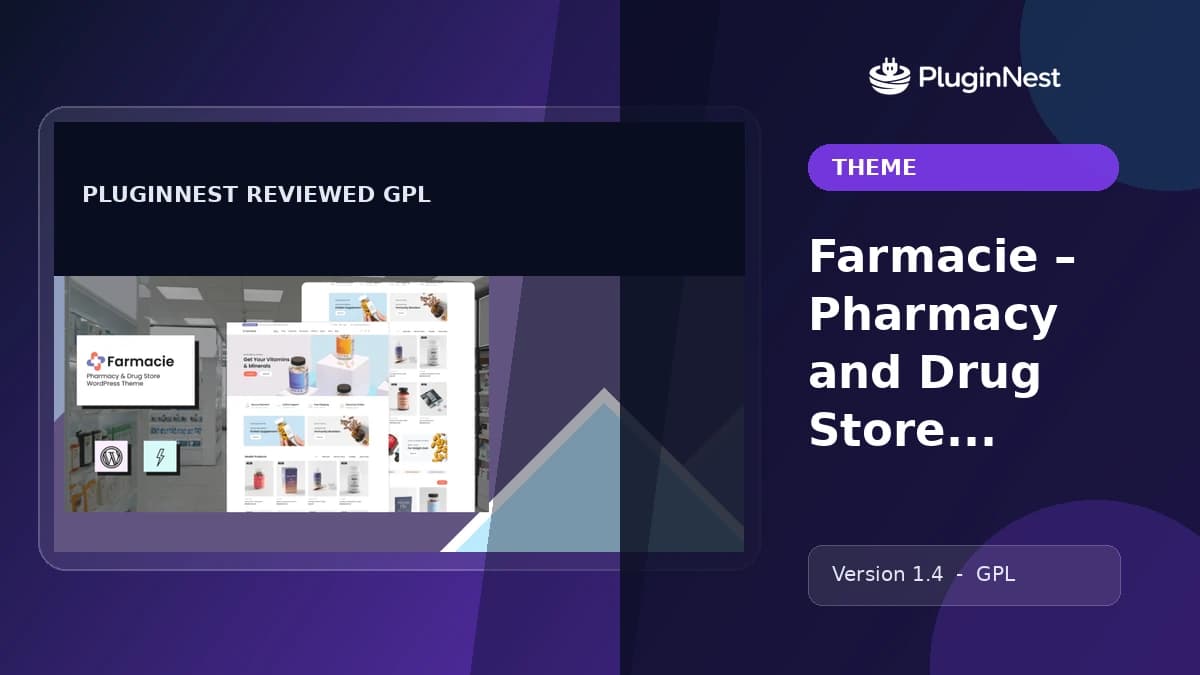 Farmacie – Pharmacy and Drug Store Theme product cover