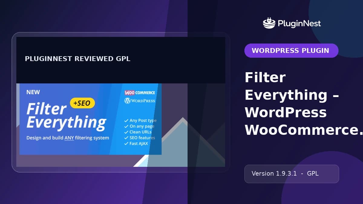 Filter Everything – WordPress WooCommerce Product Filter product cover