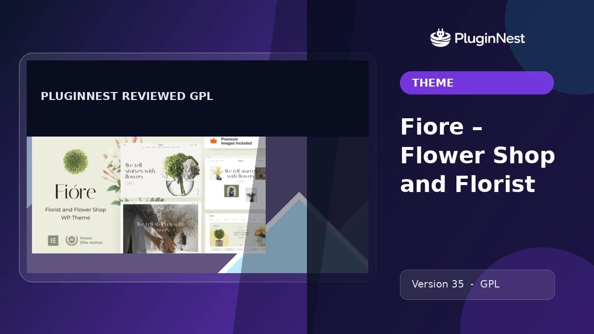 Fiore – Flower Shop and Florist product cover