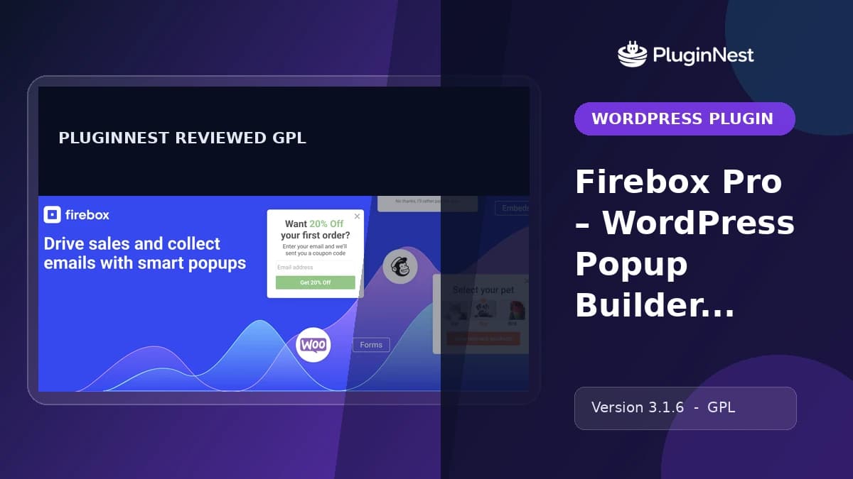 Firebox Pro – WordPress Popup Builder Plugin product cover