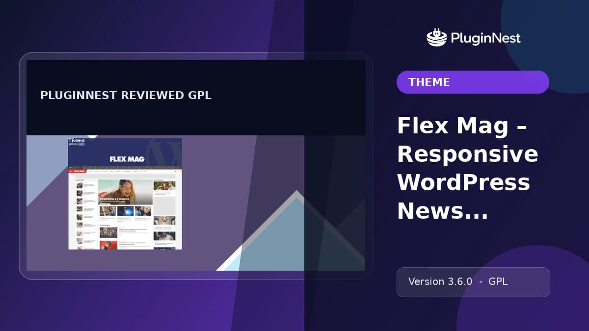 Flex Mag – Responsive WordPress News Theme product cover