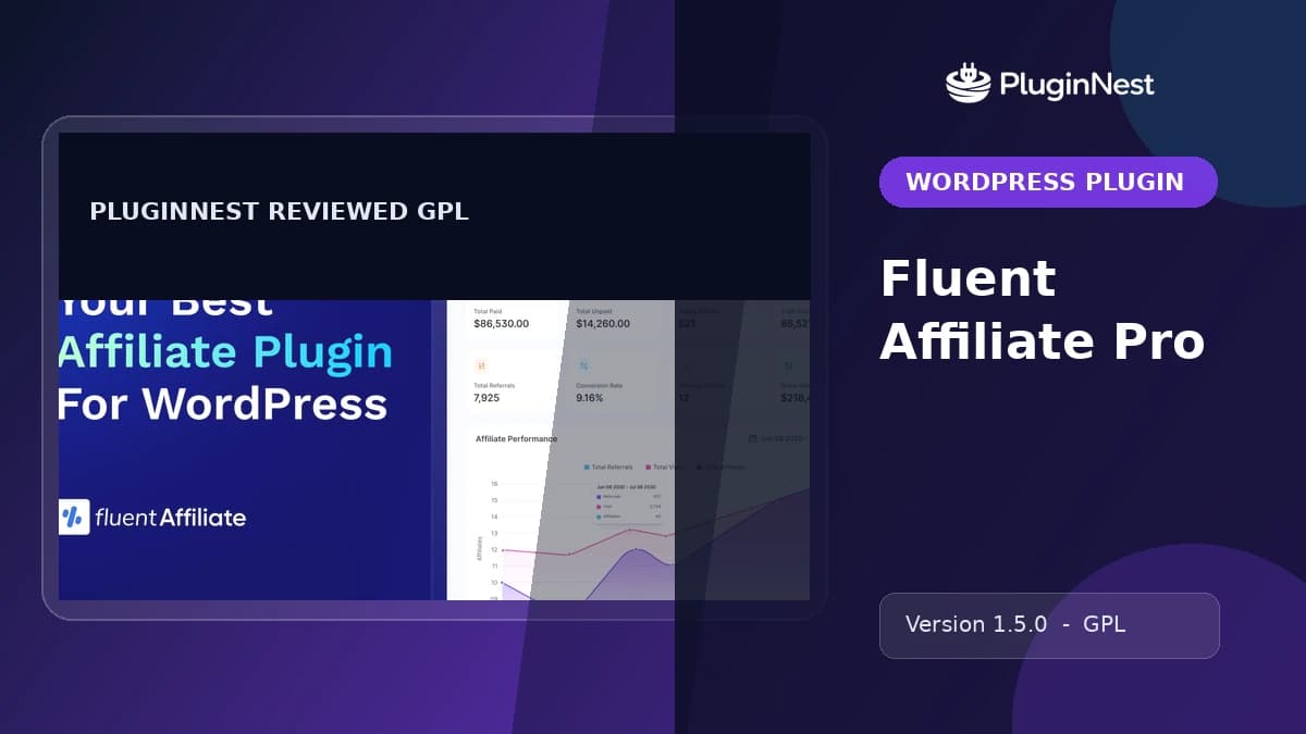 Fluent Affiliate Pro product cover