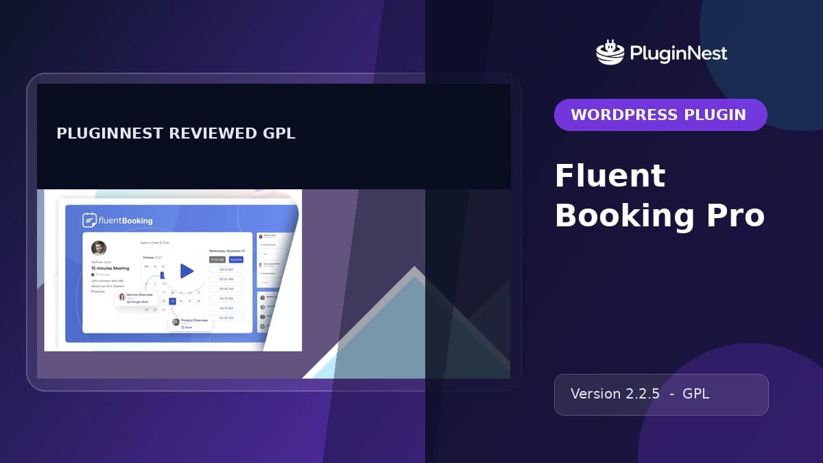Fluent Booking Pro product cover
