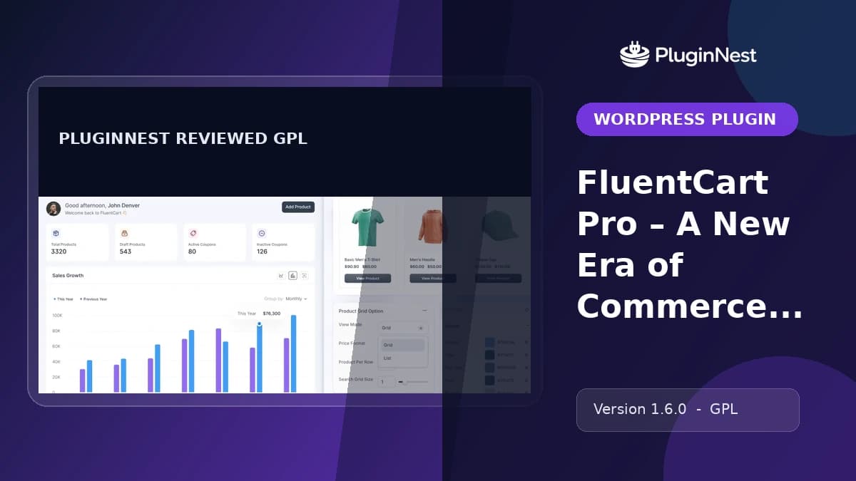 FluentCart Pro – A New Era of Commerce with WordPress product cover