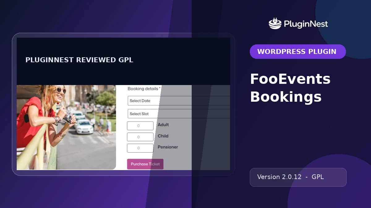FooEvents Bookings product cover