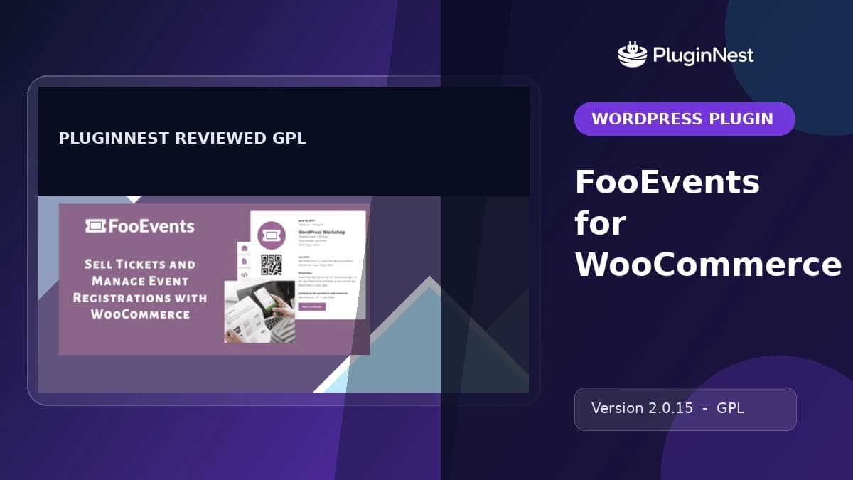 FooEvents for WooCommerce product cover