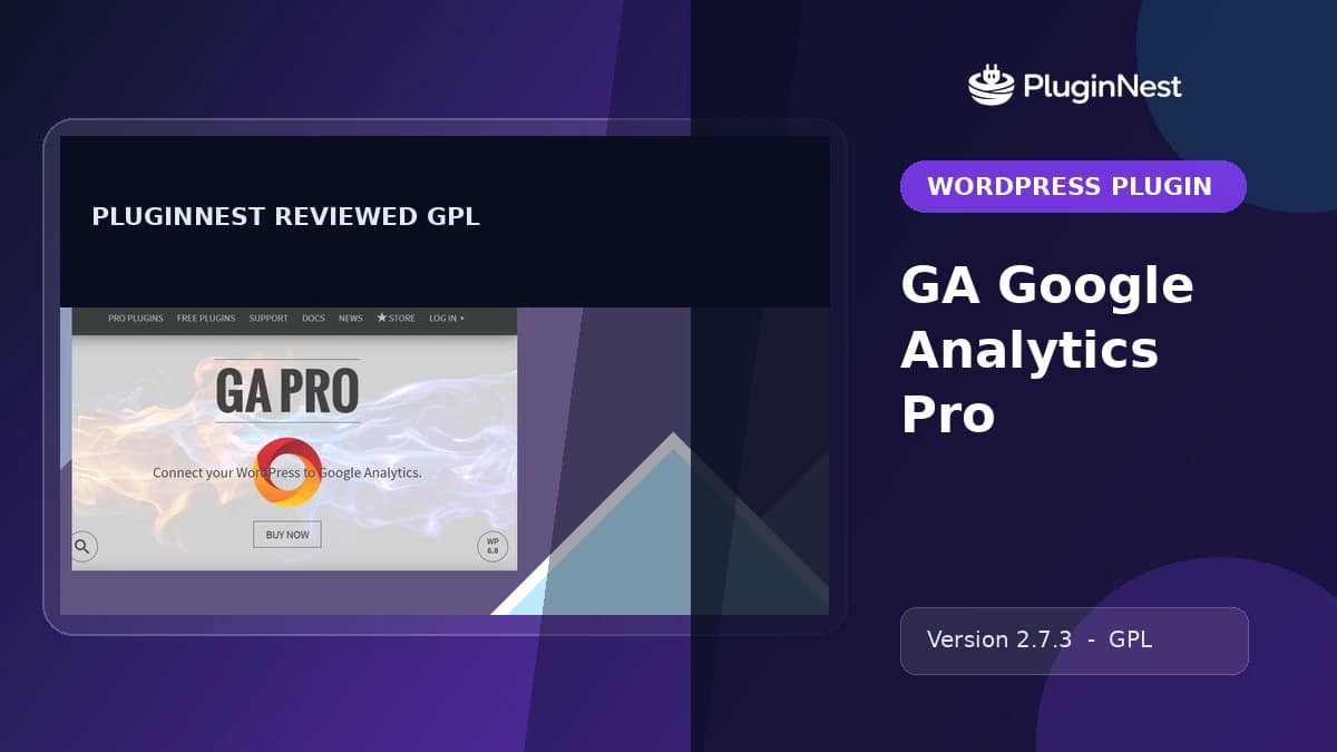GA Google Analytics Pro product cover