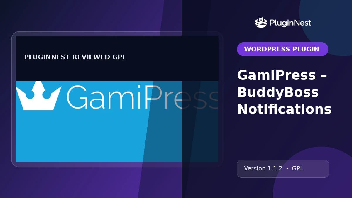 GamiPress – BuddyBoss Notifications product cover