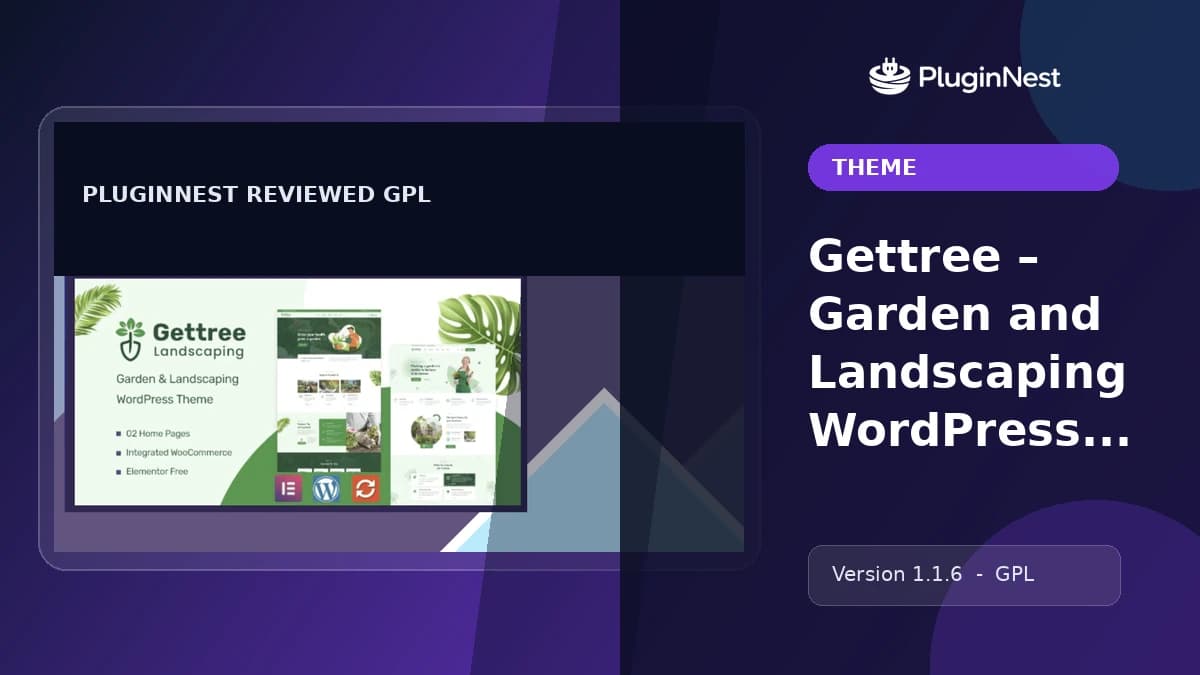 Gettree – Garden and Landscaping WordPress Theme product cover