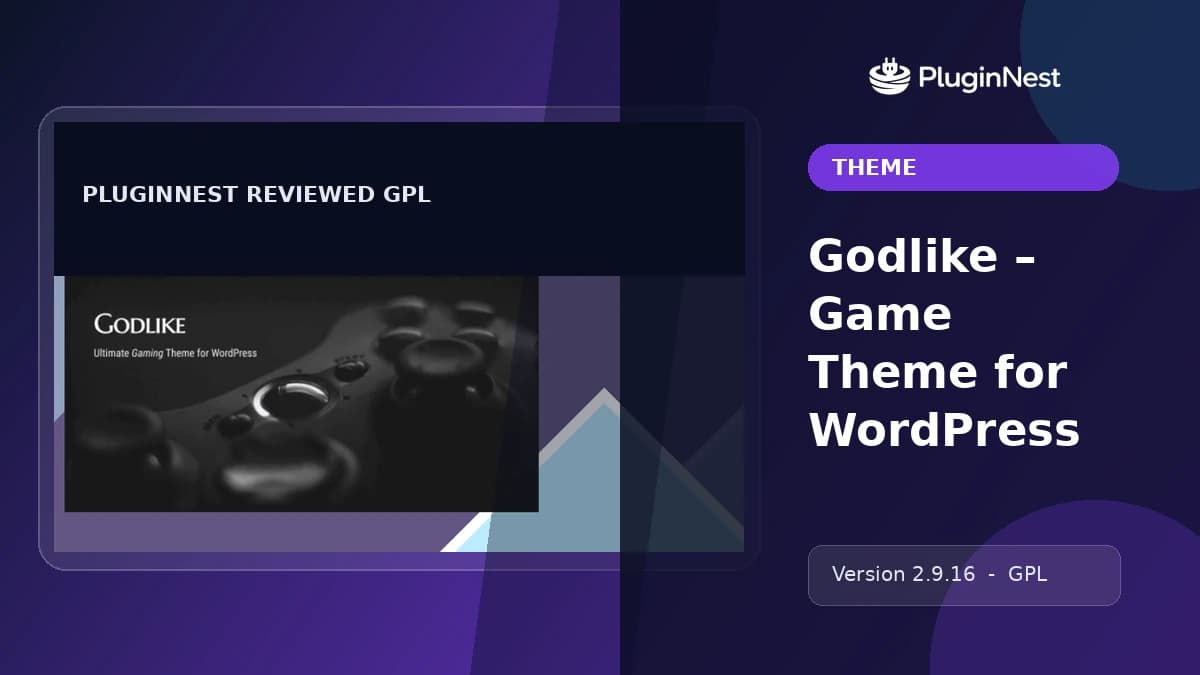 Godlike – Game Theme for WordPress product cover