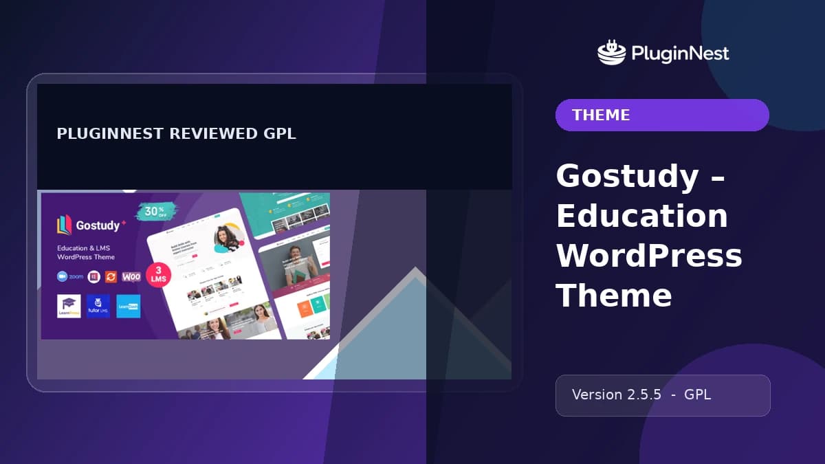 Gostudy – Education WordPress Theme product cover