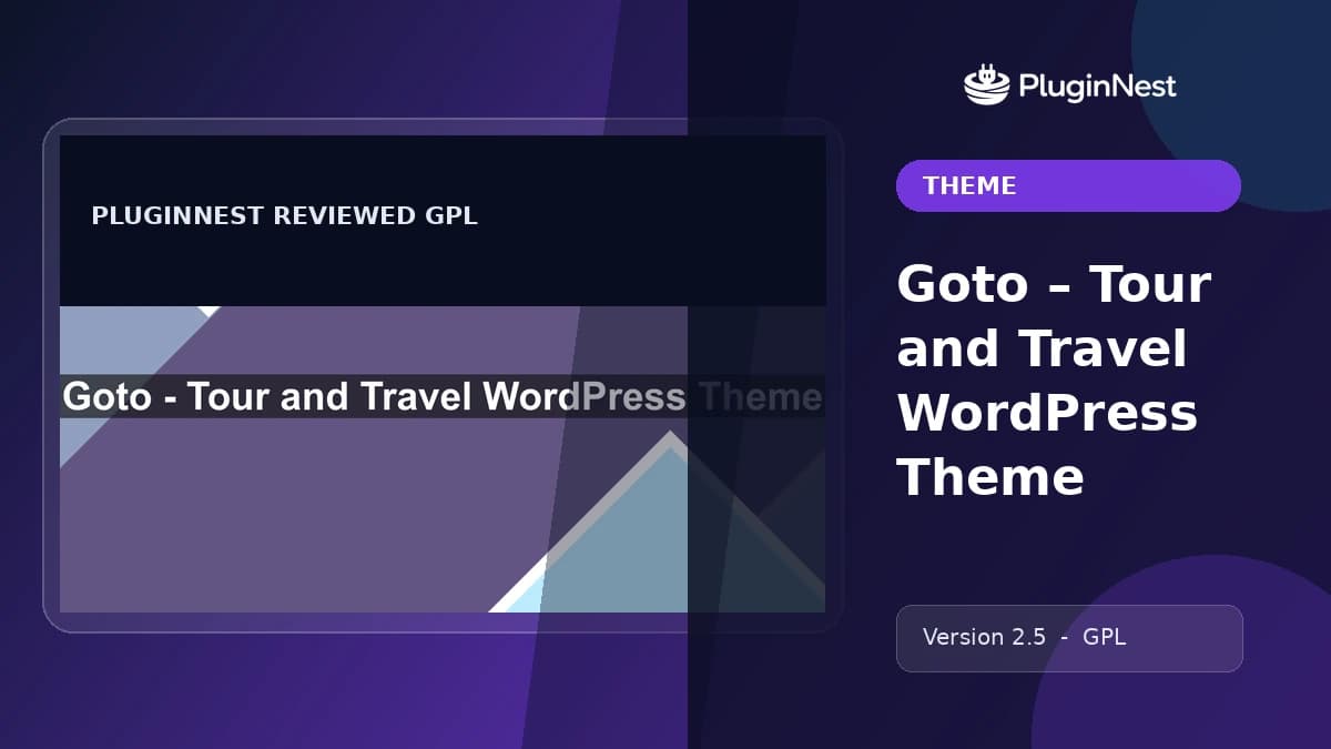 Goto – Tour and Travel WordPress Theme product cover