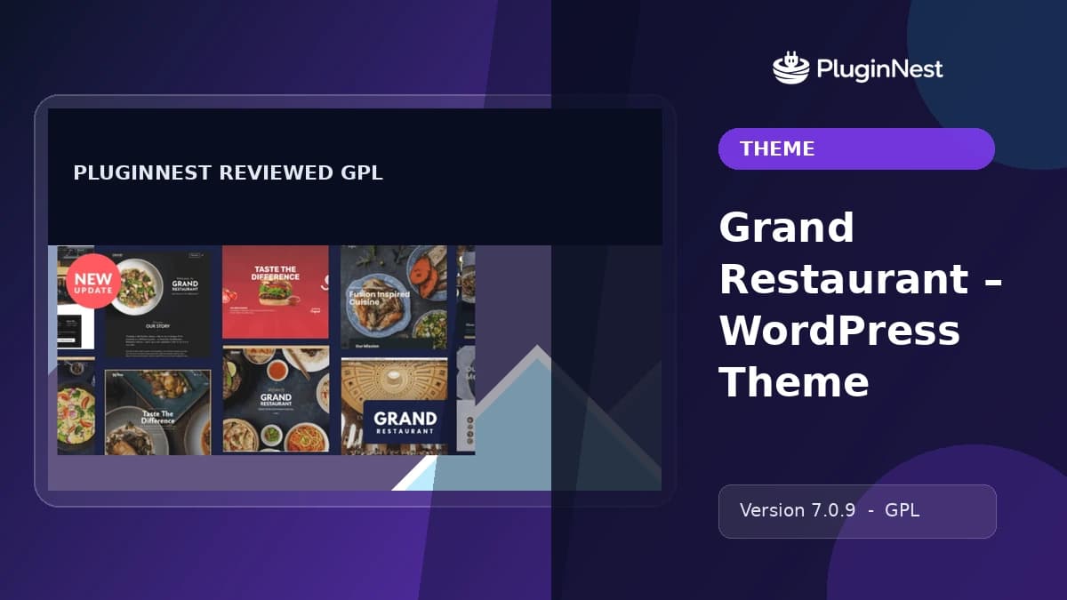 Grand Restaurant – WordPress Theme product cover