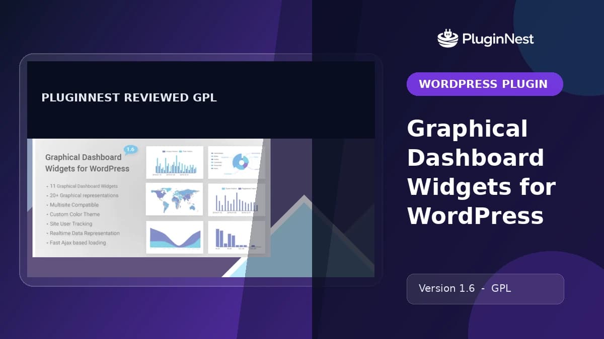 Graphical Dashboard Widgets for WordPress product cover