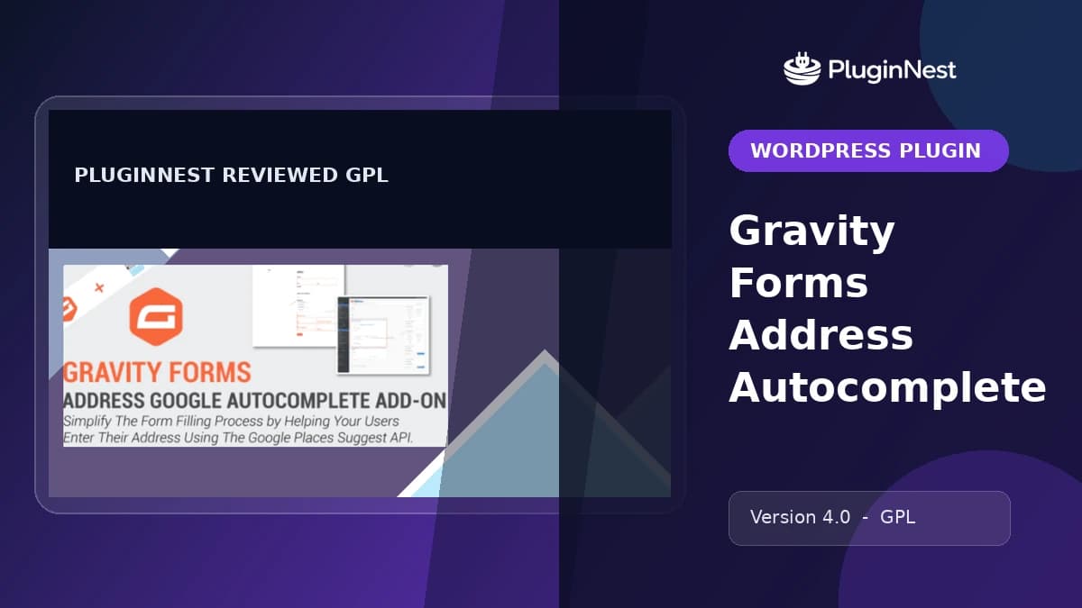 Gravity Forms Address Autocomplete product cover