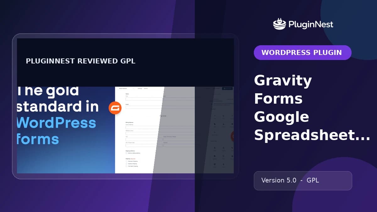 Gravity Forms Google Spreadsheet Addon product cover