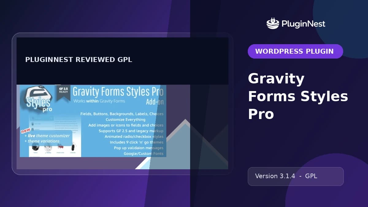 Gravity Forms Styles Pro product cover