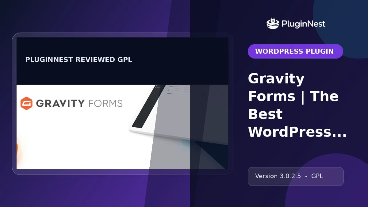 Gravity Forms | The Best WordPress Form Plugin | Form Builder product cover