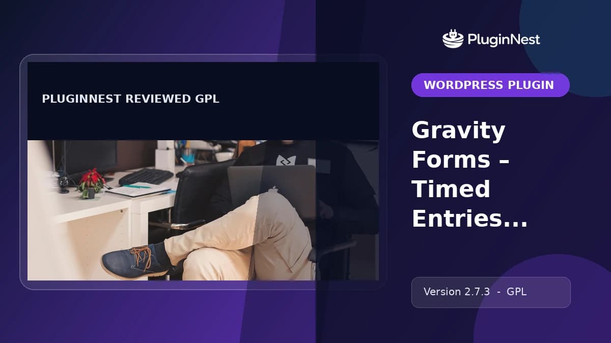 Gravity Forms – Timed Entries Addon product cover