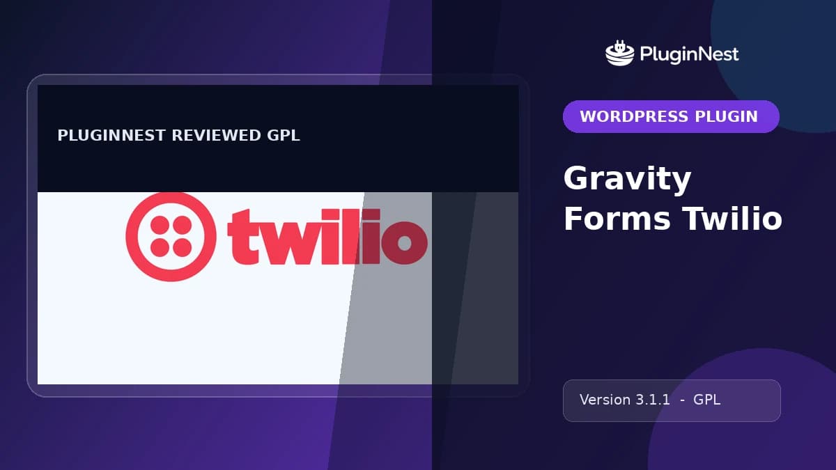 Gravity Forms Twilio product cover