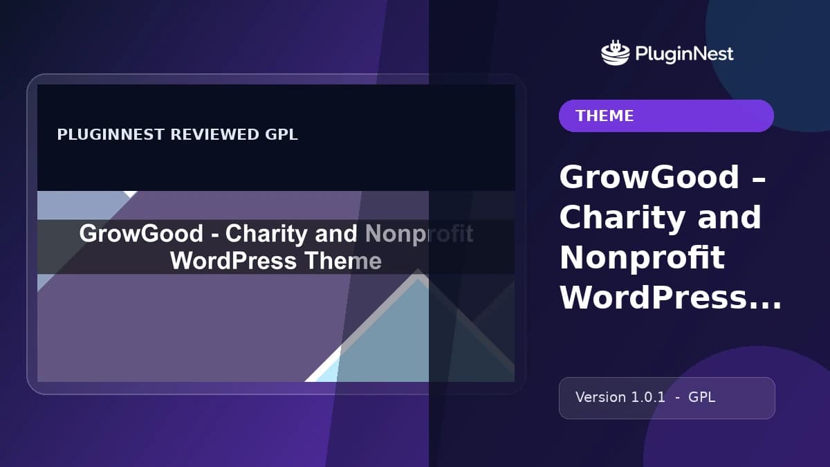 GrowGood – Charity and Nonprofit WordPress Theme product cover