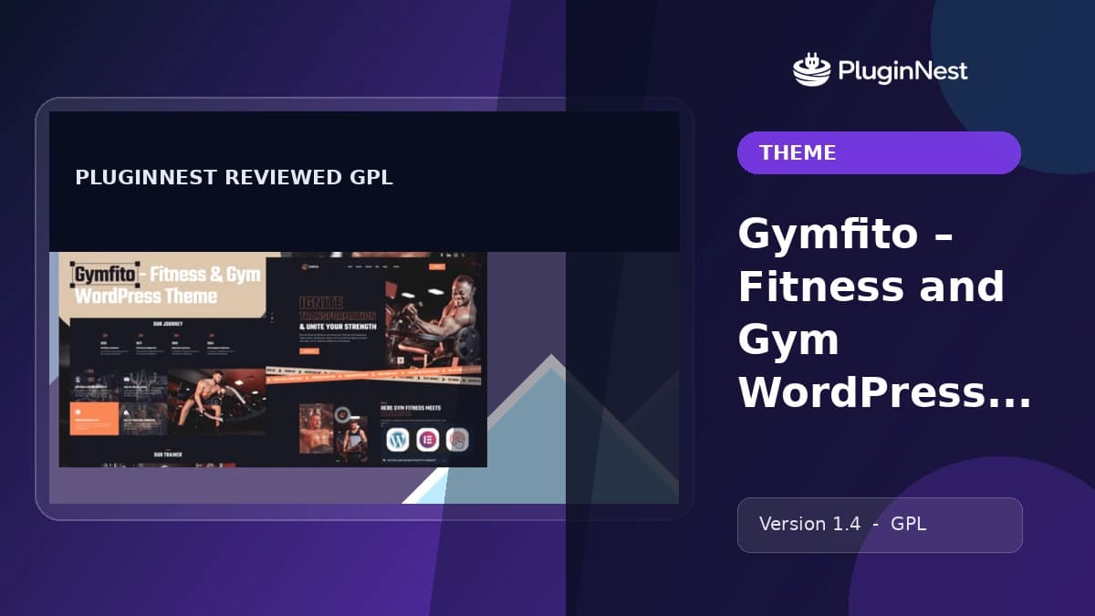 Gymfito – Fitness and Gym WordPress Theme product cover