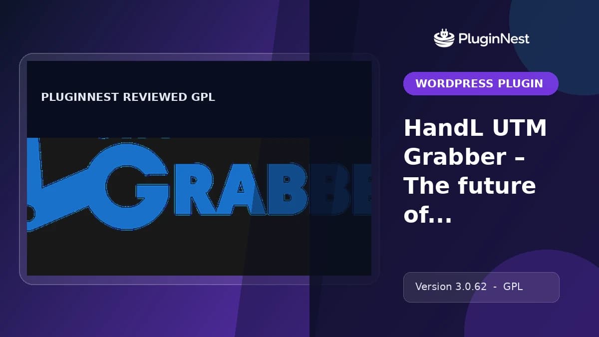 HandL UTM Grabber – The future of tracking is here product cover